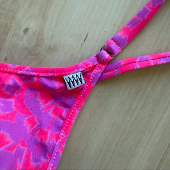 Wicked Weasel Micro Bikini Set Neon Pink Purple Tie-dye - Picture 4 of 9